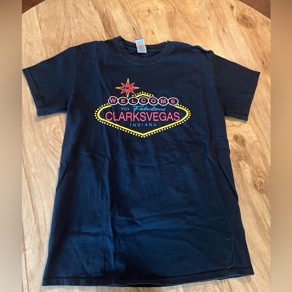 SOLD- Gildan Ulta Cotton Chuy’s Tex-Mex Shirt Clarkvegas, Indiana City Shirt